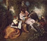 Jean-Antoine Watteau The Scale of Love France oil painting artist